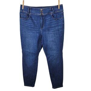 Lane Bryant Jeans Plus 18 18W 39x28 Denim Stretch pants Skinny Medium Wash